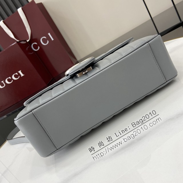 Gucci專櫃古馳最新款Marmont系列絎縫迷你手袋鏈條肩背包 jh2985型號：443497